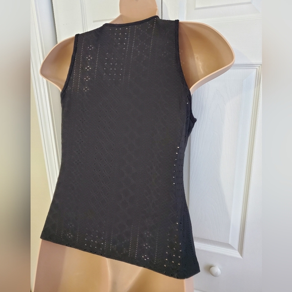 Shein Eyelet Faux Wrap Sleeveless Top - Picture 7 of 10